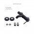 Комплект для ванни Qtap Robin Black: Змішувачі QTROB3060102B+QTROB1060M102B+Шланг QTHADPVCSQ160B+Лійка QTRUC125BLM45776