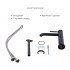 Комплект для ванни Qtap Robin Black: Змішувачі QTROB3060102B+QTROB1060M102B+Шланг QTHADPVCSQ160B+Лійка QTRUC125BLM45776