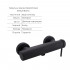 Комплект Qtap Robin Black Matt: Змішувач QTROB4060102B + Шланг QTHADPVCSQ160B + Лійка QTRUC125BLM45951