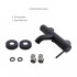 Комплект для ванної кімнати Qtap Robin Black Matt: Змішувач QTROB3060102B + Шланг QTHADPVCSQ160B +Лійка QTRUC125BLM45951