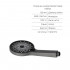 Комплект для душу Qtap Robin Black Chrome: Змішувач QTROB4060102K + Тримач QT829910842854GRP + Шланг QTHADPVC160G +Лійка QTRUCA120R3GRP