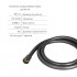 Комплект для душу Qtap Robin Black Chrome: Змішувач QTROB4060102K + Тримач QT829910842854GRP + Шланг QTHADPVC160G +Лійка QTRUCA120R3GRP