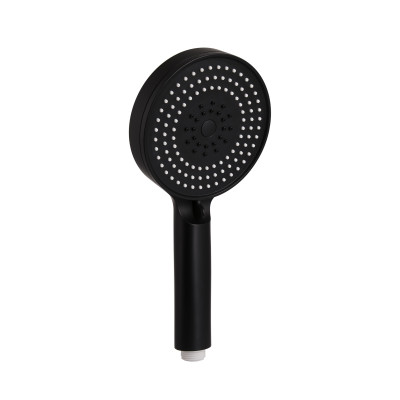 Лійка для ручного душу Rucni, d130 мм, Matt Black округла QTRUC125BLM45951 Qtap