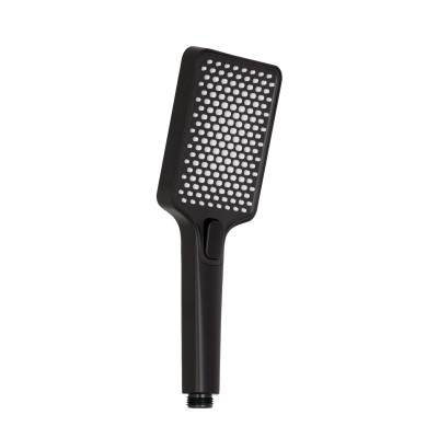 Лійка для ручного душу Rucni, 140x95 мм, Matt Black прямокутна QTRUC125BLM45959 Qtap
