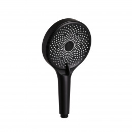 Лійка для ручного душу Rucni, d130 мм, Matt Black округла QTRUC125BLM45953 Qtap