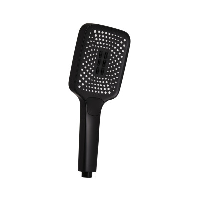 Лійка для ручного душу Rucni, 140x110 мм, Matt Black прямокутна QTRUC125BLM45955 Qtap