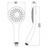 Лійка для ручного душу Niagara 01, d98 мм, Chrome округла LDNIA01CRM22034 Lidz