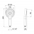 Лійка для ручного душу Rucni, d120 мм, Matt Black округла QTRUCA120O3KBB Qtap