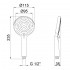 Лійка для ручного душу Rucni, d115 мм, Chrome округла QTRUCA116O3PCW Qtap