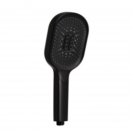 Лійка для ручного душу Rucni 140×110 мм, Matt Black округла QTRUC125BLM45961 Qtap