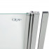 Шторка для ванни Standard CRM407513APR, 75x140 см, скло 6 мм Pear, розпашна, права Qtap