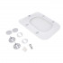 Сидіння для унітаза (Tern) 465x375x55 мм, White, з мікроліфтом, Slim Duroplast, Quick Release QT99HXU10W Qtap