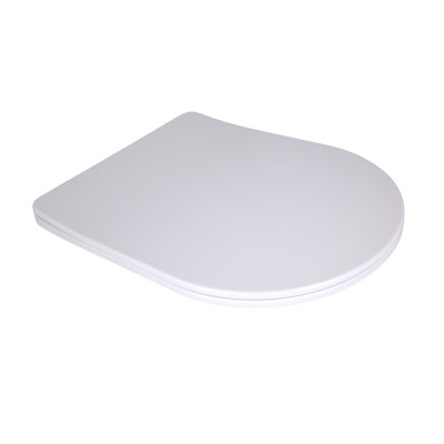 Сидіння для унітаза підлогового (Grand) 560×363×30 мм, White, з мікроліфтом, Slim Duroplast, Quick Release QT26228301W3 Qtap