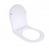 Сидіння для унітаза підлогового (Grand) 560×363×30 мм, White, з мікроліфтом, Slim Duroplast, Quick Release QT26228301W3 Qtap