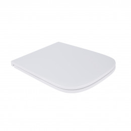 Сидіння для унітаза (Aries) 430x350x50 мм, White, з мікроліфтом, Slim Duroplast, Quick Release QT99HXU15W Qtap