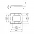 Сидіння для унітаза (Aries) 430x350x50 мм, White, з мікроліфтом, Slim Duroplast, Quick Release QT99HXU15W Qtap