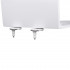 Сидіння для унітаза (Aries) 430x350x50 мм, White, з мікроліфтом, Slim Duroplast, Quick Release QT99HXU15W Qtap