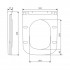 Сидіння для унітазу (Gemini 490) 428x344x37,5 мм, White, з мікроліфтом, Slim Duroplast, Quick Release QTSC179W49385 Qtap