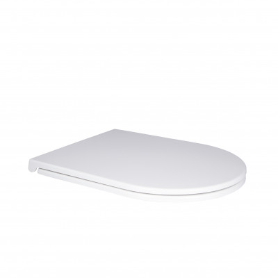 Сидіння для унітаза (Robin, Scorpio) 465x365x50 мм, White, з мікроліфтом, Slim Duroplast, Quick Release QT99HY2049W Qtap