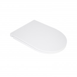 Сидіння для унітазу (Kolibri) 455×360×30 мм, White, з мікроліфтом Slim Duroplast, Quick Release QTST179W49488 Qtap