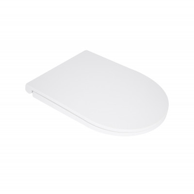 Сидіння для унітазу (Kolibri) 455×360×30 мм, White, з мікроліфтом Slim Duroplast, Quick Release QTST179W49488 Qtap