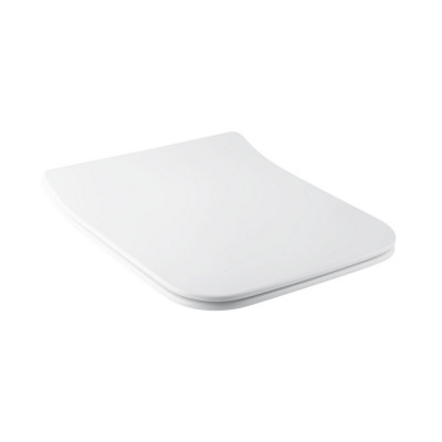 Сидіння для унітаза (Crow) 450x360x55 мм, White, з мікроліфтом, Slim Duroplast, Quick Release QT99SC2170W Qtap