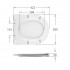 Сидіння для унітазу (Taurus 490) 422x360x30 мм, White, з мікроліфтом, Slim Duroplast, Quick Release QTSC179W49383 Qtap Сидіння для унітазу (Taurus 490) 422x360x30 мм, White, з мікроліфтом, Slim Duroplast, Quick Release QTSC179W49383 Qtap