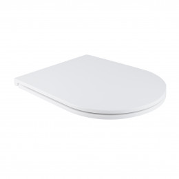 Сидіння для унітаза (Robin, Scorpio) 450x365x50 мм, White, з мікроліфтом, Slim Duroplast, Quick Release QT99HXU09W Qtap