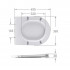 Сидіння для унітазу (Taurus 520) 455x365x38 мм, White, з мікроліфтом, Slim Duroplast, Quick Release QTSC179W49384 Qtap Сидіння для унітазу (Taurus 520) 455x365x38 мм, White, з мікроліфтом, Slim Duroplast, Quick Release QTSC179W49384 Qtap