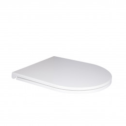 Сидіння для унітаза (Robin, Aries) 428x360x50 мм, White, з мікроліфтом, Slim Duroplast, Quick Release QT99HY2411W Qtap
