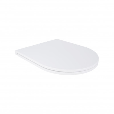 Сидіння для унітаза (Robin, Aries) 430x360x50 мм, White, з мікроліфтом, Slim Duroplast, Quick Release QT99HXU13W Qtap