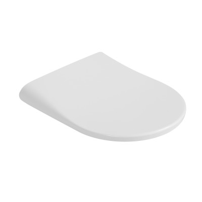 Сидіння для унітаза (Robin 490, Scorpio 490) 430x363x60 мм, White, з мікроліфтом, Slim Duroplast, MagLock QTSC179W48915 Qtap