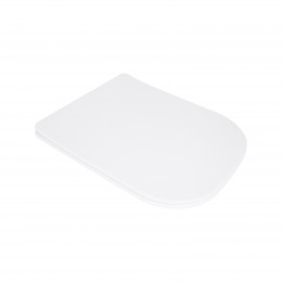 Сидіння для унітазу (Stork, Aquarius 630) 420x336x22 мм, White, з мікроліфтом, Slim Duroplast, Quick Release QTSC179W49263 Qtap