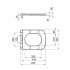 Сидіння для унітазу (Presto) 340х435х40 мм, White, з мікроліфтом, Slim Duroplast, Quick Release QT26992615EW Qtap
