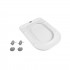 Сидіння для унітазу (Presto) 340х435х40 мм, White, з мікроліфтом, Slim Duroplast, Quick Release QT26992615EW Qtap