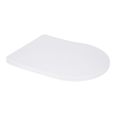 Сидіння для унітаза (Grand) 425х363х30 мм, White, з мікроліфтом Slim Duroplast, Quick Relase Qtap