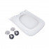 Сидіння для унітаза (Tern) 435x345x55 мм, White, з мікроліфтом, Slim Duroplast, Quick Release QT99HY2238W Qtap