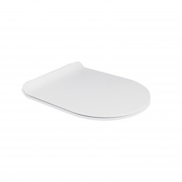 Сидіння для унітаза (Presto) 335х420х35 мм, White, з мікроліфтом, Slim Duroplast, Quick Release QT26991217AW Qtap