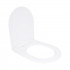 Сидіння для унітаза (Jay 640, Swan 640) 422x360x30 мм, White, з мікроліфтом, Slim Duroplast, Quick Release QTSC179W48699 Qtap