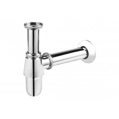 Сифон для кухонної мийки без зливу 1 1/2"х40мм хром 200S