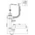 Сифон для кухонної мийки з підключенням до пральної машини з переливом 11/2х70 мм HC7HC17PR