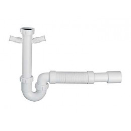 Сифон для кухонної мийки 11/2х50 мм з гофротрубою HC7-CCFL Сифон для кухонної мийки 11/2х50 мм з гофротрубою HC7-CCFL