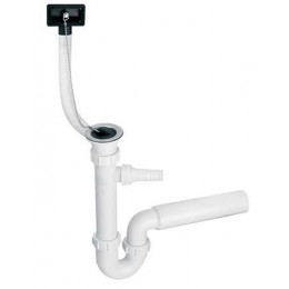 Сифон для кухонної мийки з підключенням до пральної машини з переливом 11/2х70 мм HC7HC17PR