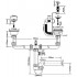 Сифон для кухонної мийки з підключенням до пральної машини зі зливом 113мм та переливом 1 1/2*50мм HC7HC12-POL2-25