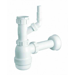 Сифон для кухонної мийки HC2WM-40 з підключенням до пральної/посудомийної машини без зливу
