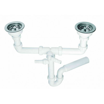 Сифон для кухонної мийки з підключенням до пральної машини зі зливом HC7HC12-POL Сифон для кухонної мийки з підключенням до пральної машини зі зливом HC7HC12-POL