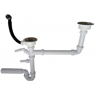 Сифон для кухонної мийки HC7-DOUBLE Сифон для кухонної мийки HC7-DOUBLE