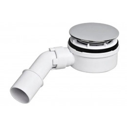 Сифон для піддона d90мм, h60мм, з сухим затвором, вихід 40/50, хром HC2730LCPN-NRV Сифон для піддона d90мм, h60мм, з сухим затвором, вихід 40/50, хром HC2730LCPN-NRV