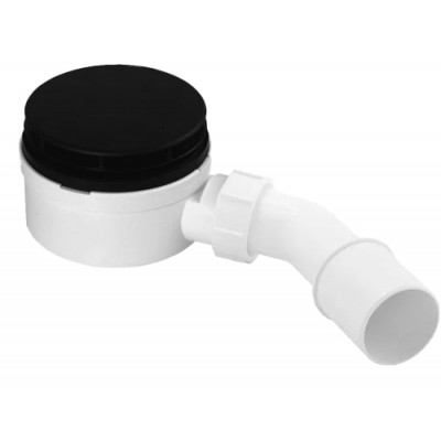 Сифон для піддона, d90мм, h60мм, вихід 40/50, чорний мат HC2730LMBN-PB