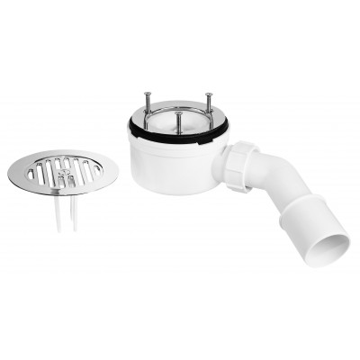 Сифон для піддона d.90 mm h53mm MP2730L3H-SL хром